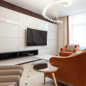 Leather-Wrapped Wall Mirror